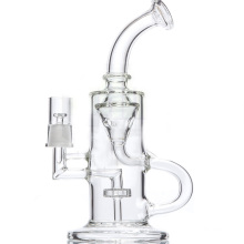 Pomme de douche Perc Incycler Tuyau en verre pour fumer avec bol (ES-GB-078)